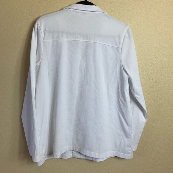 TOGshop Blazer White Size Large Long Sleeve Button - Picture 5 of 6